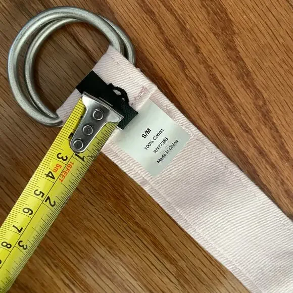 J Crew Factory Anchor D Ring Belt S M Pink Nautical Classic Preppy - Picture 5 of 10